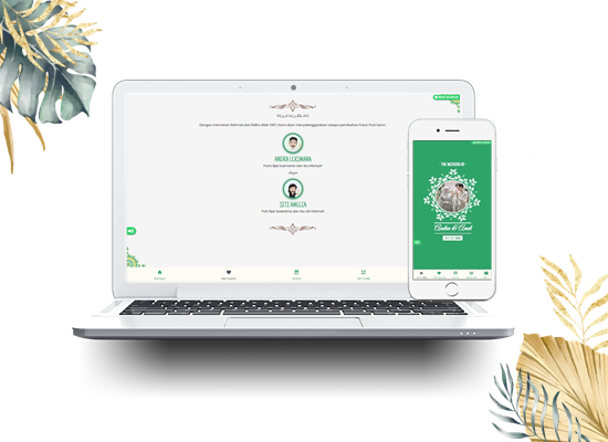 Tema undangan greenflower