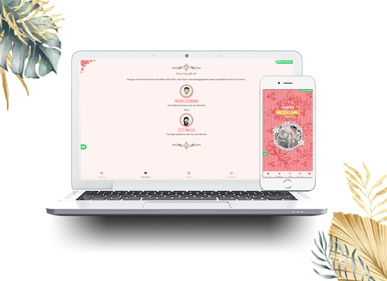 Tema undangan redroses